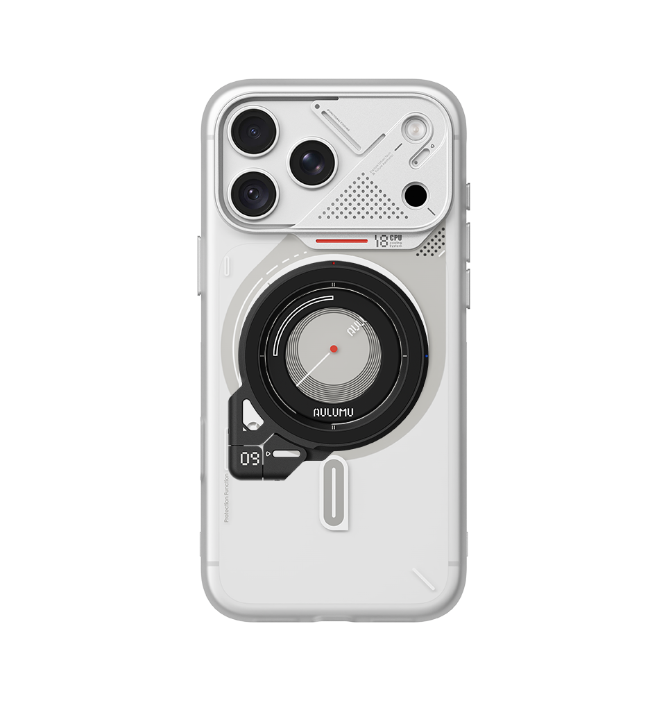 A18 iPhone 18/17 Proシリーズ対応 フロステッドケース & G09 360度回転式 スマホリング スタンド
