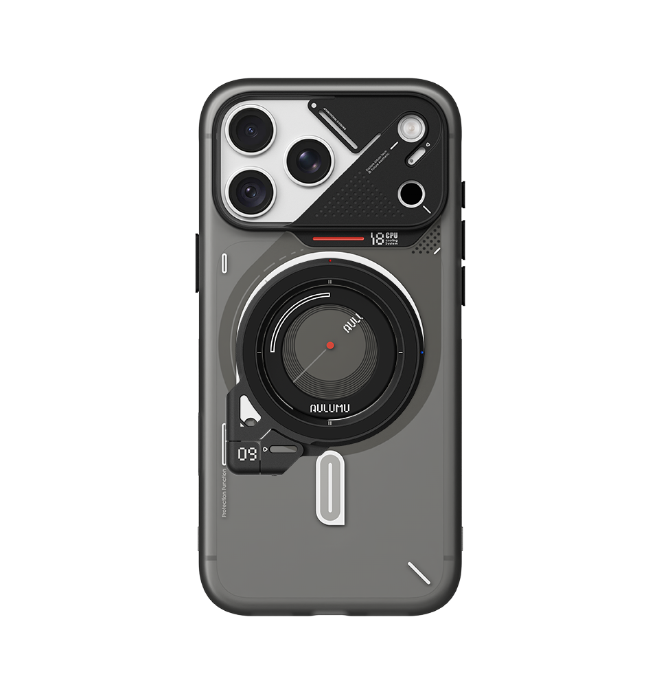 A18 iPhone 18/17 Proシリーズ対応 フロステッドケース & G09 360度回転式 スマホリング スタンド