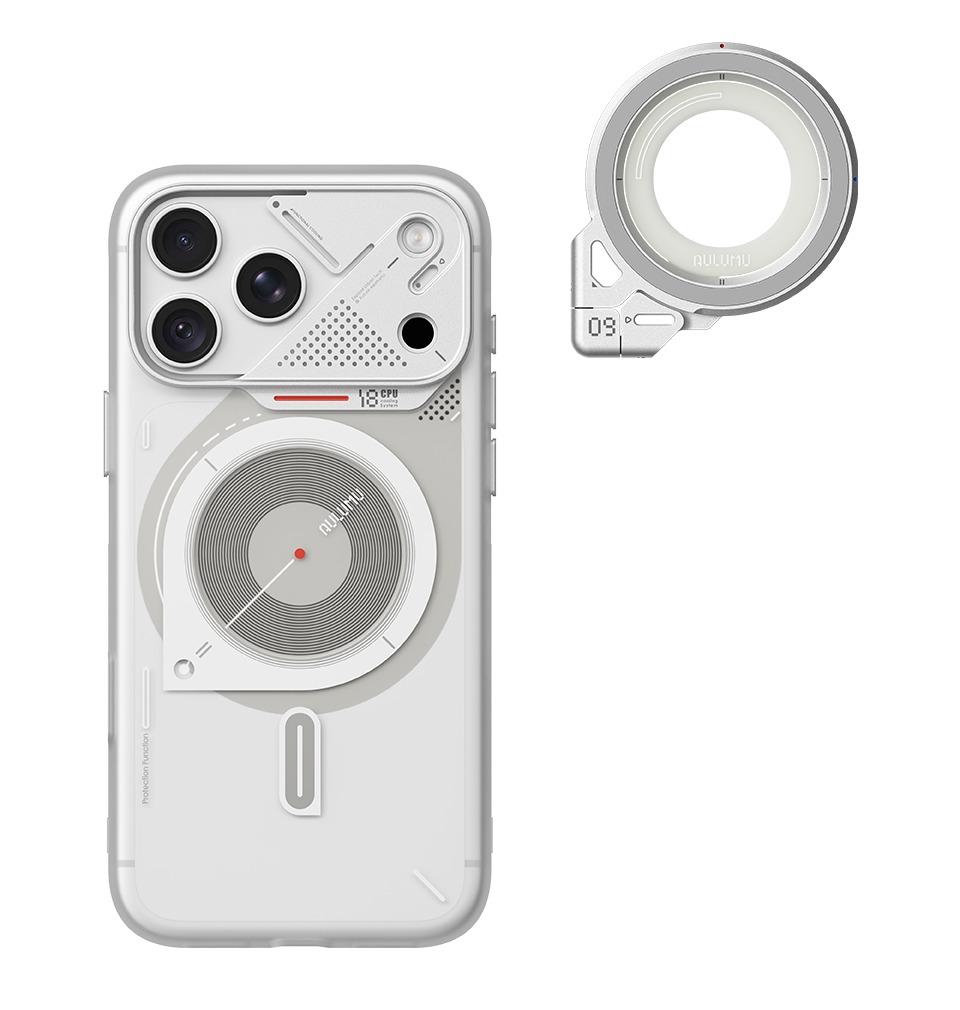 A18 iPhone 18/17 Proシリーズ対応 フロステッドケース & G09 360度回転式 スマホリング スタンド